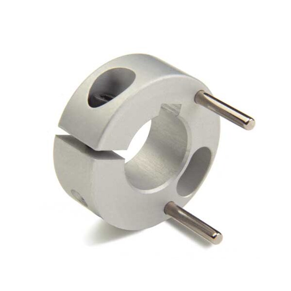 CntrlFlx Cplng Hub w/Key, Dbl, Bore 0.375", OD0.984", Alum, CPTDK16-6-A